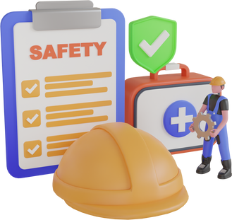 An operation staff is using the safety checklist sheet to verify hazard before work. Before Start Work Checklist, Safety & Health Concept